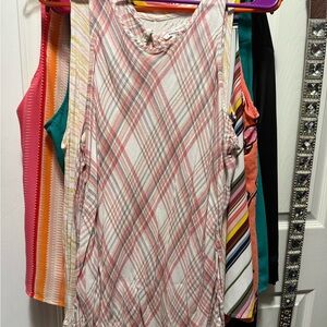 Plaid Sleeveless Women's Top